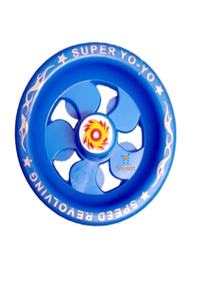 Shivsoft ® Fine Quality high Speed Plastic YoYo Spinner Toy Make in India (Pack 0F 2) Assorted Colours - Image 3